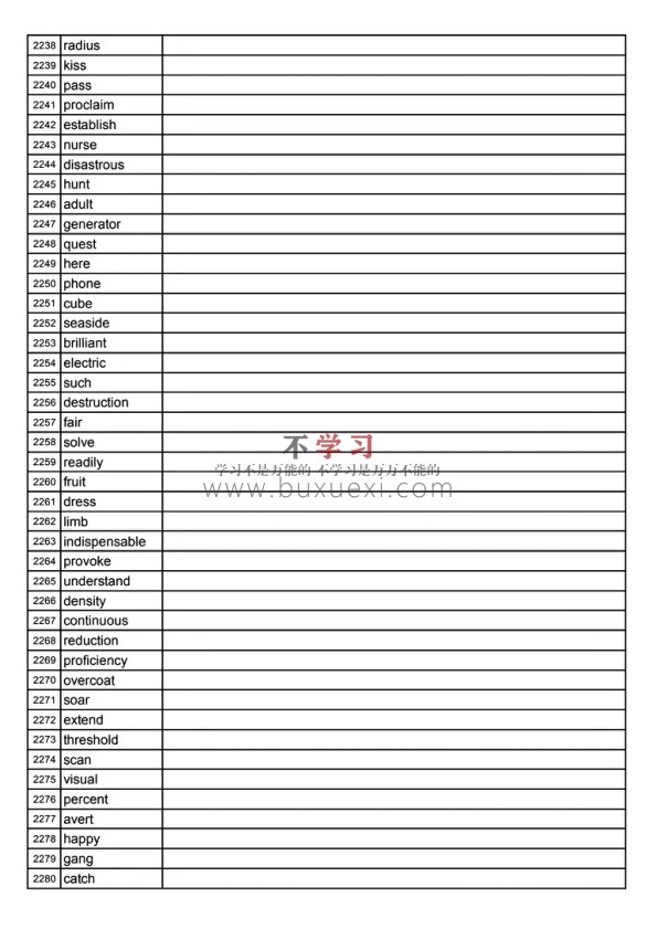 斌斌老师28天考研大纲单词(乱序自测版)颉斌斌 PDF 51.17MB