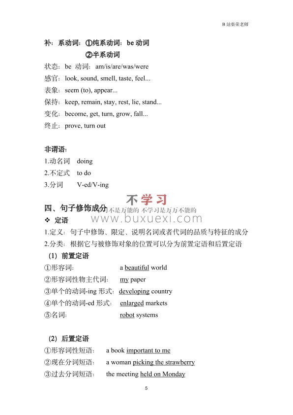 26柴荣《考研英语语法讲义》 PDF 15.19MB